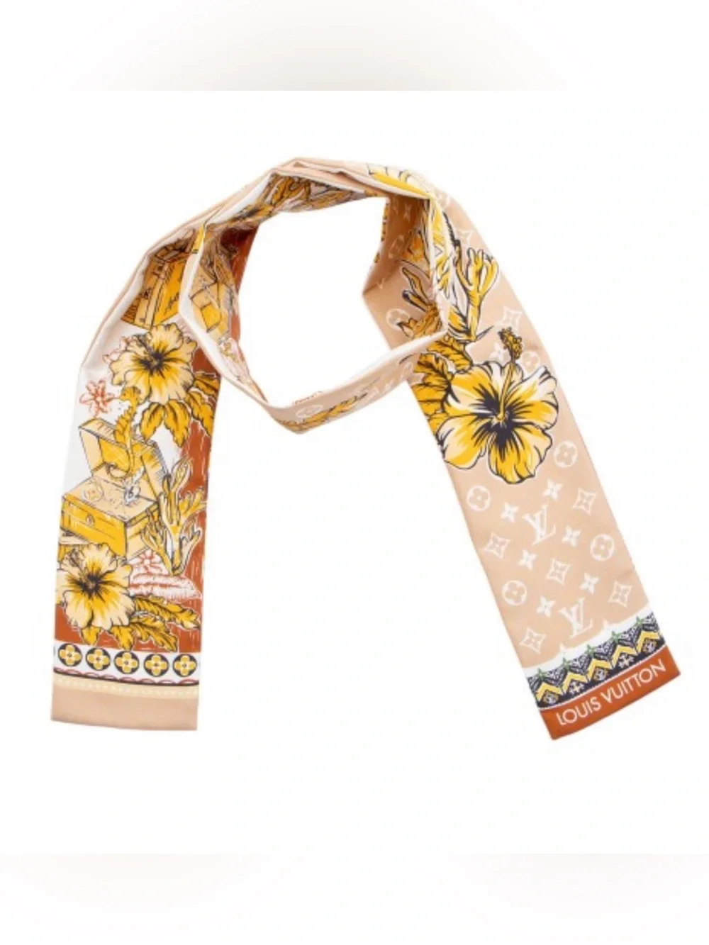 Louis Vuitton Louis Vuitton Silk LV Island Bandeau Scarf